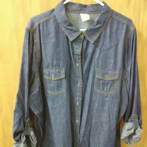 Faded Glory Denim Shirt Sz. 3X